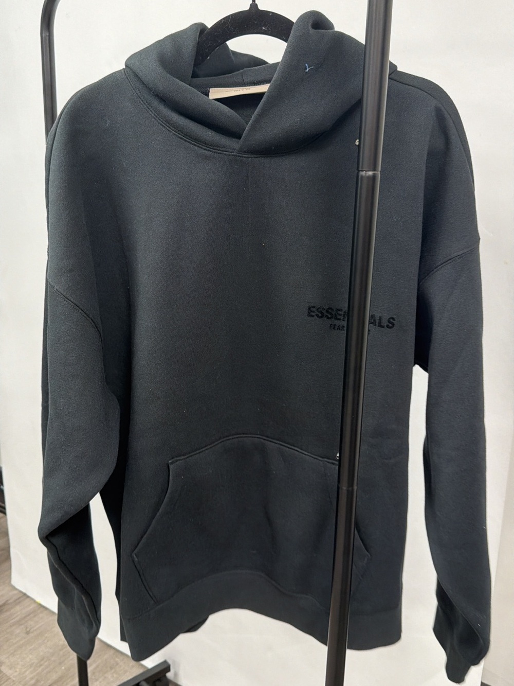 Fear of God Essentials Black Pullover Hoodie